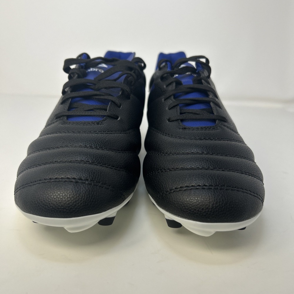 Umbro Tocco 4 League FG Soccer Cleats Men's Size 11.5‎ Black/White/Blue NIB - Picture 2 of 10